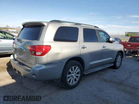 2008 Toyota Sequoia Limited with VIN 5TDZY68A28S000994, listed as a Copart auction lot 53685785 with 245,236 mi miles and Salvage Title. Bid and sale history available at DreamBid. Image 3.