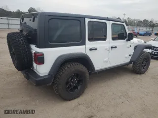 2024 Jeep Wrangler Sport with VIN 1C4PJXDG5RW319108, listed as a Copart auction lot 44982665 with 13,472 mi miles and Salvage Title. Bid and sale history available at carsss.com. Image 3.