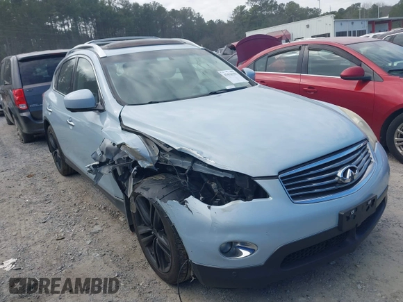 2011 Infiniti EX Journey with VIN JN1AJ0HP0BM800525, listed as a IAAI auction lot 41626101 with 107,039 mi miles. Bid and sale history available at carsss.com. Image 1.