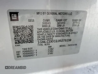 2018 Chevrolet Tahoe Commercial with VIN 1GNLCDEC2JR275159, listed as a Copart auction lot 61337355 with 84,712 mi miles and Salvage title. Bid and sale history available at DreamBid. Image 12.