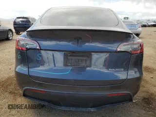 2021 Tesla Model Y Performance with VIN 5YJYGDEF0MF137692, listed as a Copart auction lot 55333395 with 56,325 mi miles and Salvage Title. Bid and sale history available at DreamBid. Image 6.