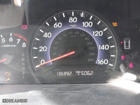 2007 Honda Odyssey EX-L with VIN 5FNRL38617B021850, listed as a IAAI auction lot 41852809 with 136,892 mi miles. Bid and sale history available at carsss.com. Image 7.