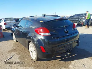 2012 Hyundai Veloster w/Gray Int with VIN KMHTC6AD6CU046899, listed as a IAAI auction lot 41804550 with 105,686 mi miles. Bid and sale history available at carsss.com. Image 3.