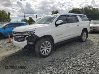 2023 Chevrolet Suburban Premier z VIN 1GNSKFKD8PR101323, wystawiony jako Copart lot #74296564 z przebiegiem 43 054 mil mil oraz Szkoda całkowita • Salvage title. Historia ofert i sprzedaży dostępna na DreamBid. Obrazek 1.