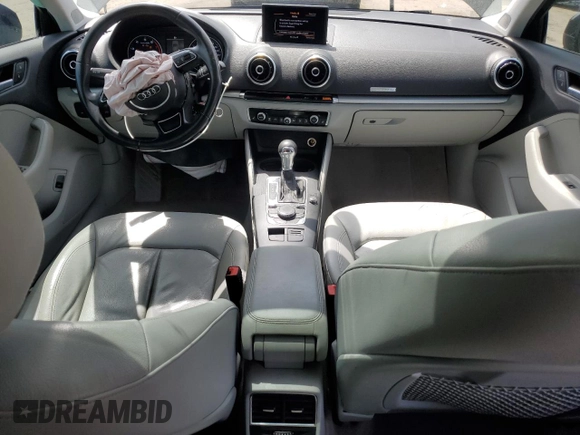 2015 Audi A3 Premium with VIN WAUBFGFF9F1086999, listed as a Copart auction lot 58563315 with 128,898 mi miles and Salvage title. Bid and sale history available at DreamBid. Image 8.