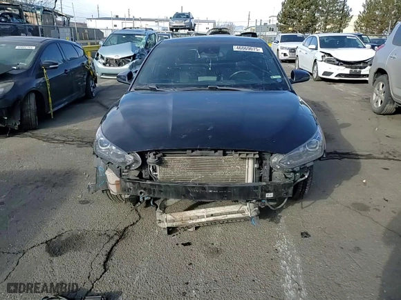 2020 Hyundai Veloster Turbo with VIN KMHTH6AB6LU024403, listed as a Copart auction lot 46069075 with 128,478 mi miles and Salvage Title. Bid and sale history available at carsss.com. Image 11.