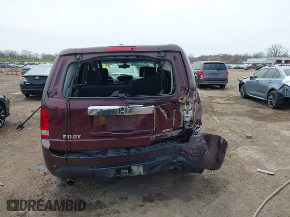 2013 Honda Pilot EX-L with VIN 5FNYF4H50DB036352, listed as a IAAI auction lot 41981184 with 166,539 mi miles. Bid and sale history available at carsss.com. Image 15.