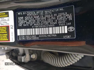 2011 Toyota Avalon with VIN 4T1BK3DB2BU378800, listed as a IAAI auction lot 42287068 with 182,122 mi miles and . Bid and sale history available at DreamBid. Image 9.