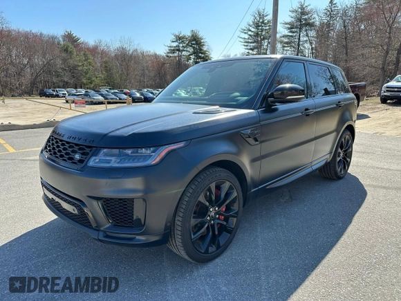 2021 Land Rover Range Rover Sport HST with VIN SALWS2RU1MA791038, listed as a Copart auction lot 52868485 with 126,857 mi miles and Clean Title. Bid and sale history available at carsss.com. Image 1.