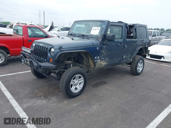 2008 Jeep Wrangler Unlimited X with VIN 1J4GA39178L570624, listed as a IAAI auction lot 42285778 with 189,238 mi miles and . Bid and sale history available at DreamBid. Image 17.