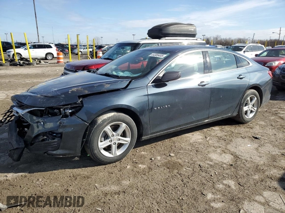 2019 Chevrolet Malibu LS with VIN 1G1ZB5ST1KF225817, listed as a Copart auction lot 44306405 with 44,675 mi miles and Salvage Title. Bid and sale history available at DreamBid. Image 1.