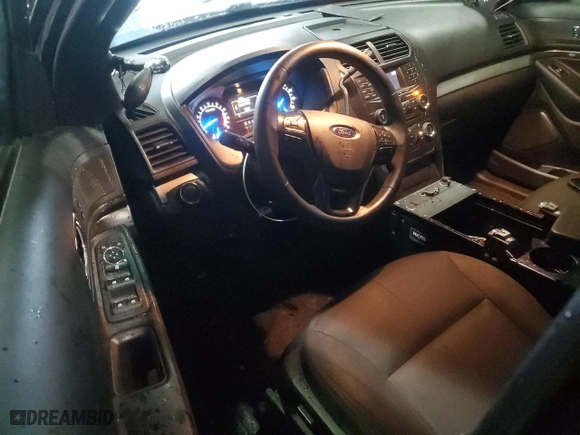 2017 Ford Police Interceptor Utility with VIN 1FM5K8AR4HGB08020, listed as a Copart auction lot 47778555 with 114,960 mi miles and Salvage Title. Bid and sale history available at carsss.com. Image 8.