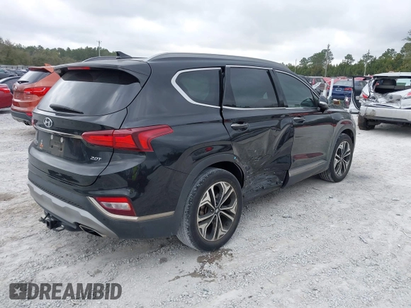2019 Hyundai Santa Fe Ultimate with VIN 5NMS53AA1KH132335, listed as a IAAI auction lot 41553446 with 79,100 mi miles. Bid and sale history available at carsss.com. Image 4.