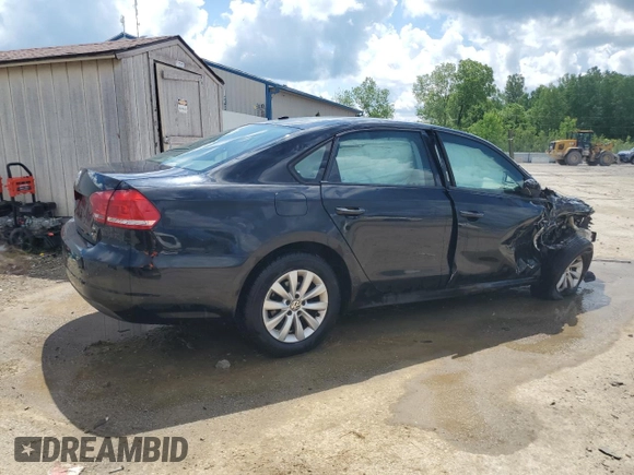 2013 Volkswagen Passat Wolfsburg Edition z VIN 1VWAP7A32DC127223, wystawiony jako Copart lot #56851585 z przebiegiem 203 342 mil mil oraz Nie do naprawy • Non repairable. Historia ofert i sprzedaży dostępna na DreamBid. Obrazek 3.