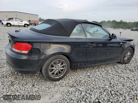 2011 BMW 1 Series 128i with VIN WBAUN1C58BVH82487, listed as a Copart auction lot 54295625 with 60,879 mi miles and Salvage title. Bid and sale history available at DreamBid. Image 3.