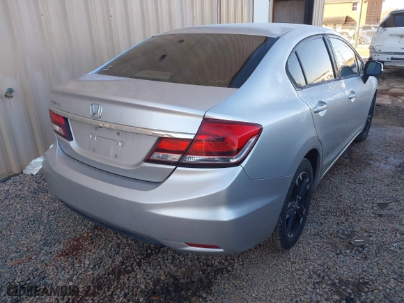 2013 Honda Civic Sdn LX with VIN 2HGFB2F54DH513399, listed as a IAAI auction lot 41348199 with 116,977 mi miles. Bid and sale history available at carsss.com. Image 4.