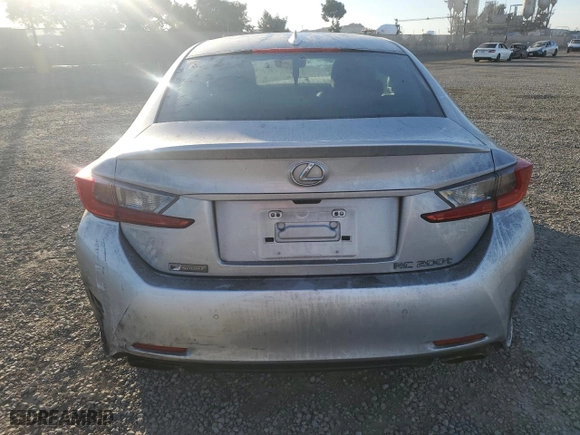 2016 Lexus RC 200t with VIN JTHHA5BC7G5002148, listed as a Copart auction lot 77200254 with 54,953 mi miles and Salvage Title. Bid and sale history available at carsss.com. Image 6.