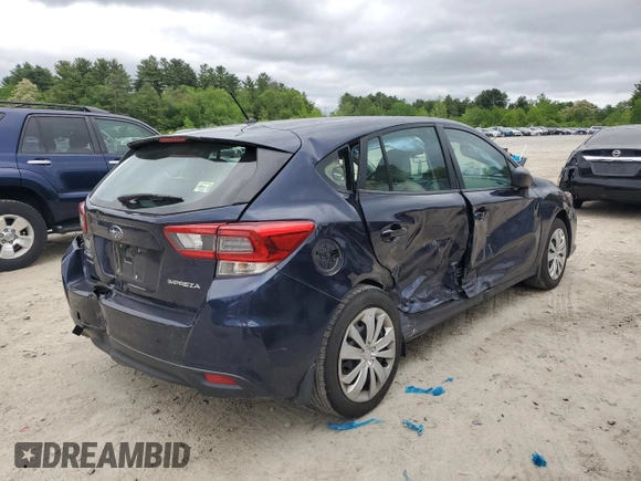 2020 Subaru Impreza with VIN 4S3GTAB60L3723072, listed as a Copart auction lot 58801595 with 28,685 mi miles and Salvage title. Bid and sale history available at DreamBid. Image 3.