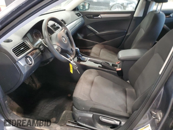 2014 Volkswagen Passat S w/Nav with VIN 1VWAP7A34EC022183, listed as a Copart auction lot 49393475 with 98,379 mi miles and Salvage Title. Bid and sale history available at carsss.com. Image 7.