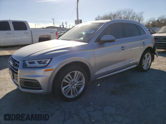 2018 Audi Q5 Premium Plus with VIN WA1BNAFY9J2047217, listed as a Copart auction lot 36977963 with 45,432 mi miles. Bid and sale history available at carsss.com. Image 1.