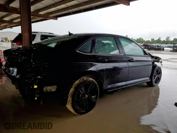 2022 Volkswagen Jetta SE with VIN 3VW7M7BU1NM016785, listed as a Copart auction lot 60608735 with 65,354 mi miles and Salvage title. Bid and sale history available at DreamBid. Image 3.