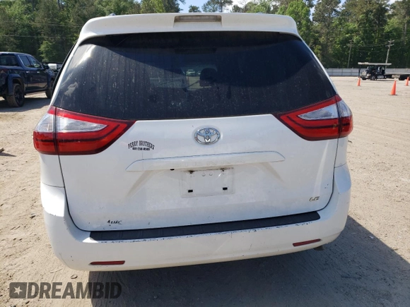 2016 Toyota Sienna LE AAS with VIN 5TDKK3DC9GS708215, listed as a Copart auction lot 52937065 with Not provided miles and Salvage title. Bid and sale history available at DreamBid. Image 6.