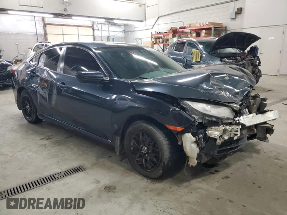 2017 Honda Civic LX with VIN 19XFC2F55HE219300, listed as a Copart auction lot 83662394 with 172,697 mi miles and Salvage Title. Bid and sale history available at DreamBid. Image 4.