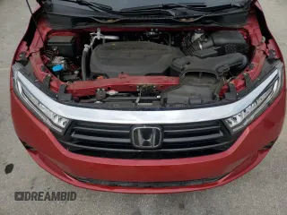 2023 Honda Odyssey EX-L с VIN 5FNRL6H67PB007744, выставлен на аукционе Copart как лот 59012905 с пробегом 25 320 миль миль и Списание • Salvage title. История ставок и продаж доступна на DreamBid. Изображение 12.