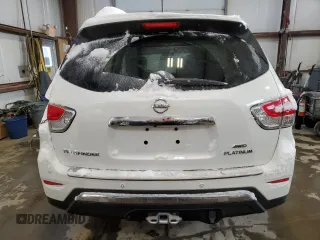 2014 Nissan Pathfinder Platinum with VIN 5N1AR2MM8EC658430, listed as a Copart auction lot 46711815 with 108,376 mi miles and Salvage title. Bid and sale history available at DreamBid. Image 6.