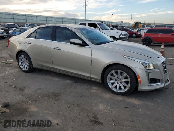 2014 Cadillac CTS Luxury AWD with VIN 1G6AX5S3XE0178755, listed as a Copart auction lot 77660094 with 82,325 mi miles and Salvage Title. Bid and sale history available at DreamBid. Image 4.