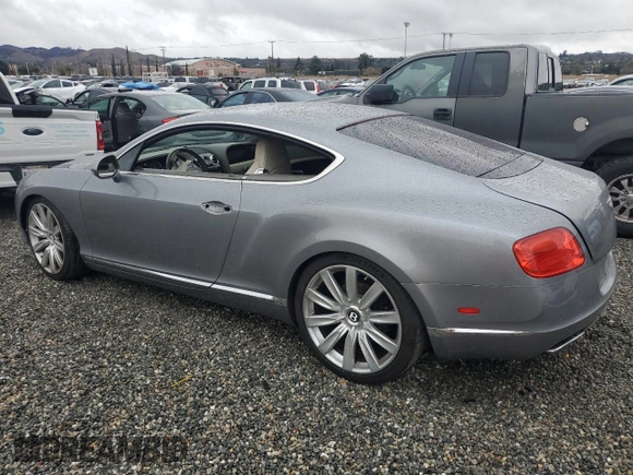 2012 Bentley Continental GT with VIN SCBFR7ZA5CC074511, listed as a Copart auction lot 45402025 with 51,261 mi miles and Salvage Title. Bid and sale history available at DreamBid. Image 2.
