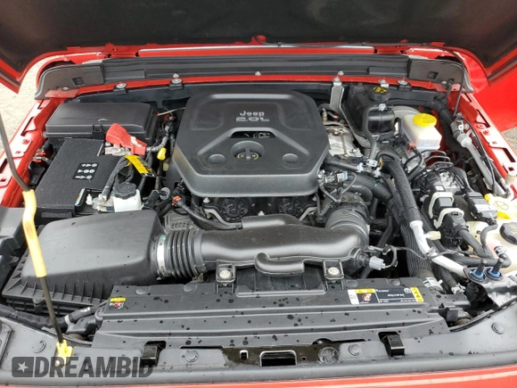 2021 Jeep Wrangler Sport S with VIN 1C4GJXAN8MW721801, listed as a Copart auction lot 72722484 with 36,686 mi miles and Salvage title. Bid and sale history available at DreamBid. Image 11.
