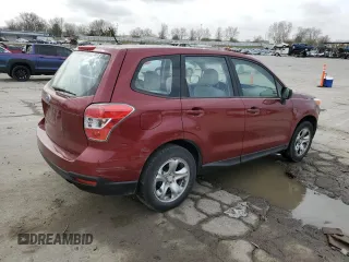 2015 Subaru Forester 2.5i with VIN JF2SJAAC5FG803988, listed as a Copart auction lot 49495075 with 154,119 mi miles and Salvage Title. Bid and sale history available at carsss.com. Image 3.