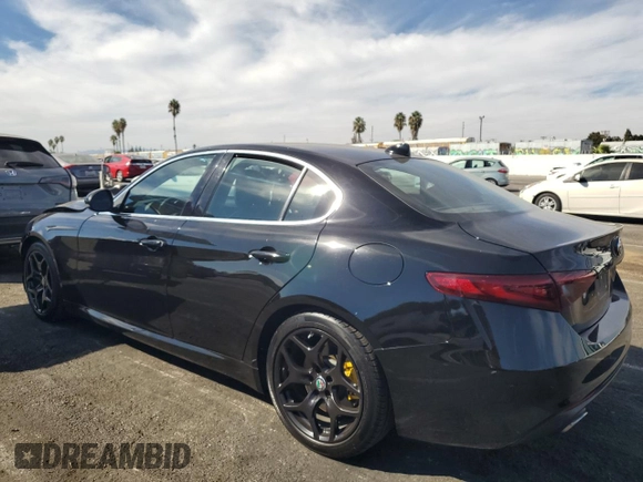 2019 Alfa Romeo Giulia Sport with VIN ZARFAMAN7K7621308, listed as a Copart auction lot 75703084 with 31,090 mi miles and Salvage Title. Bid and sale history available at carsss.com. Image 2.