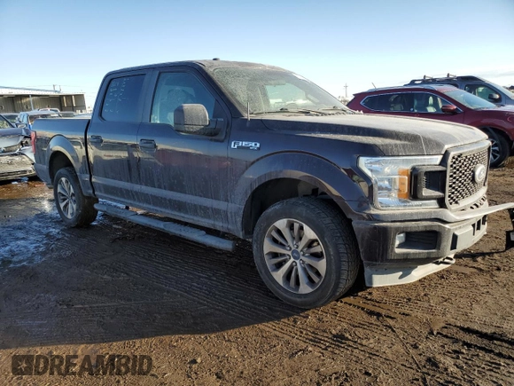 2018 Ford F-150 XL with VIN 1FTEW1EG4JFC11412, listed as a Copart auction lot 42422455 with 87,778 mi miles and Salvage Title. Bid and sale history available at carsss.com. Image 4.