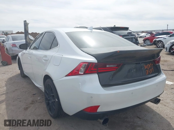 2014 Lexus IS 350 with VIN JTHBE1D26E5000623, listed as a IAAI auction lot 41788402 with 171,059 mi miles. Bid and sale history available at carsss.com. Image 3.
