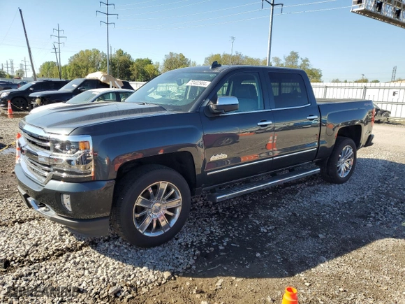 2017 Chevrolet Silverado 1500 High Country with VIN 3GCUKTEC5HG485985, listed as a Copart auction lot 72402904 with 0 mi miles and Salvage Title. Bid and sale history available at carsss.com. Image 1.