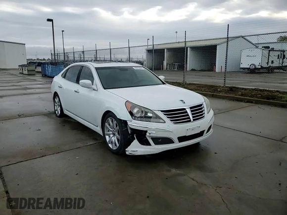 2013 Hyundai Equus Signature with VIN KMHGH4JH5DU064421, listed as a Copart auction lot 49272045 with 129,449 mi miles and Salvage Title. Bid and sale history available at DreamBid. Image 11.