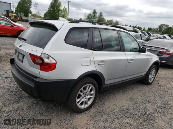 2004 BMW X3 2.5i with VIN WBXPA73464WB23488, listed as a Copart auction lot 54877915 with 136,927 mi miles and Clean Title. Bid and sale history available at DreamBid. Image 3.
