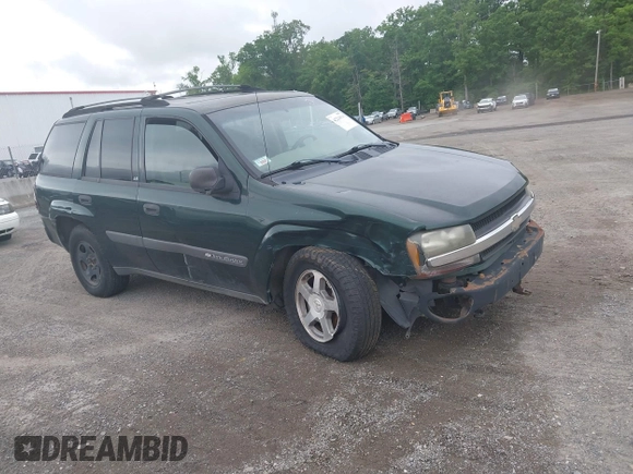 2004 Chevrolet TrailBlazer LS with VIN 1GNDT13S942288727, listed as a IAAI auction lot 42224614 with Not Provided miles and . Bid and sale history available at DreamBid. Image 1.