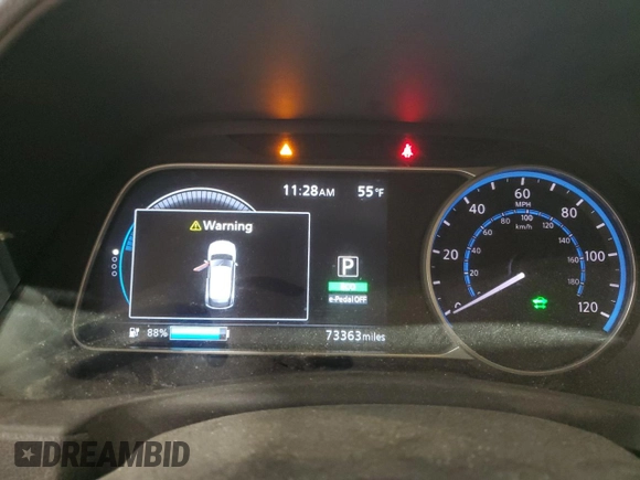 2018 Nissan LEAF SV с VIN 1N4AZ1CP7JC305400, выставлен на аукционе Copart как лот 57545495 с пробегом 73 363 миль миль и Списание • Salvage title. История ставок и продаж доступна на DreamBid. Изображение 9.