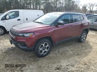 2022 Jeep Compass Trailhawk с VIN 3C4NJDDB3NT229952, выставлен на аукционе Copart как лот 50379625 с пробегом 17 737 миль миль и Списание • Salvage title. История ставок и продаж доступна на DreamBid. Изображение 1.