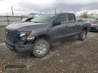 2021 Nissan Titan XD SV with VIN 1N6AA1FA7MN535646, listed as a Copart auction lot 83409614 with 56,211 mi miles and Salvage Title. Bid and sale history available at carsss.com. Image 1.