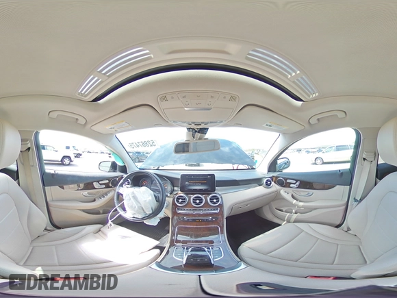 2019 Mercedes-Benz GLC 300 with VIN WDC0J4KB2KF578081, listed as a Copart auction lot 52867475 with 47,297 mi miles and Salvage Title. Bid and sale history available at DreamBid. Image 14.
