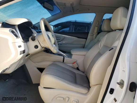 2017 Nissan Murano Platinum with VIN 5N1AZ2MG1HN115407, listed as a Copart auction lot 74136994 with 76,730 mi miles and Salvage Title. Bid and sale history available at carsss.com. Image 7.