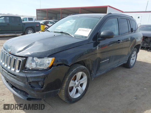 2012 Jeep Compass Latitude with VIN 1C4NJDEB9CD650835, listed as a IAAI auction lot 41751411 with 133,944 mi miles. Bid and sale history available at carsss.com. Image 2.