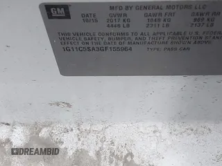 2016 Chevrolet Malibu LT with VIN 1G11C5SA3GF155964, listed as a IAAI auction lot 40507234 with 161,183 mi miles and . Bid and sale history available at DreamBid. Image 9.