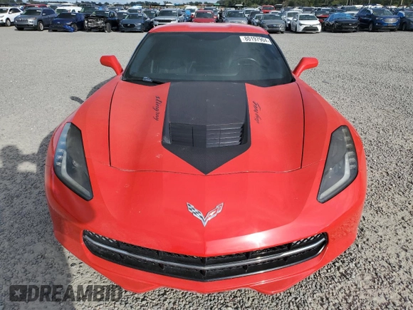 2015 Chevrolet Corvette Z51 1LT with VIN 1G1YH2D73F5100421, listed as a Copart auction lot 80197904 with 0 mi miles and Salvage Title. Bid and sale history available at carsss.com. Image 5.