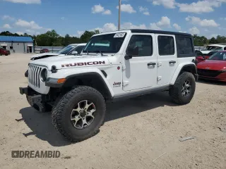 2020 Jeep Wrangler Unlimited Rubicon with VIN 1C4HJXFG3LW184249, listed as a Copart auction lot 56423665 with 63,111 mi miles and Salvage title. Bid and sale history available at DreamBid. Image 1.