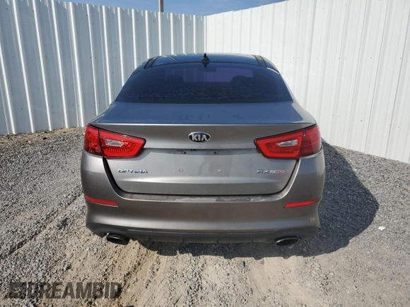 2015 Kia Optima SX Turbo with VIN 5XXGR4A6XFG366019, listed as a Copart auction lot 58149835 with 119,565 mi miles and Clean title. Bid and sale history available at DreamBid. Image 6.